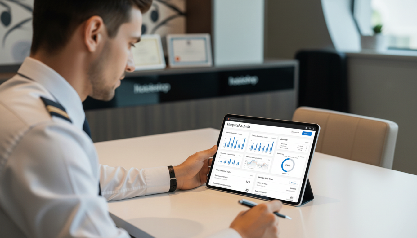Hospital e-Shop Admin Dashboard Sample